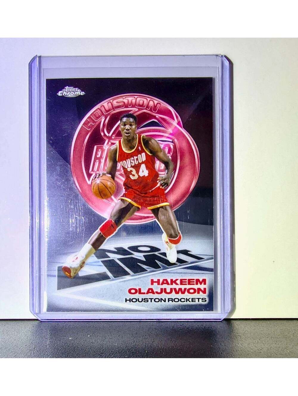 Hakeem Olajuwon 2025-26 NBA Topps Chrome Update No Limit #IP-4 Card Rockets